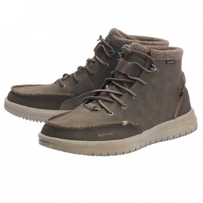 ヘイデュード ブラッドリー リサイクル レザー チョコレート