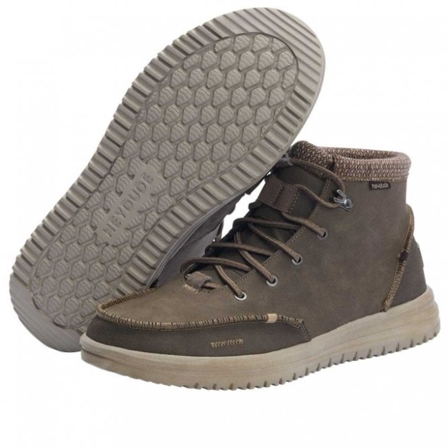 ヘイデュード ブラッドリー リサイクル レザー チョコレート