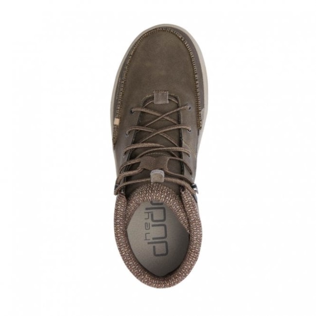 ヘイデュード ブラッドリー リサイクル レザー チョコレート