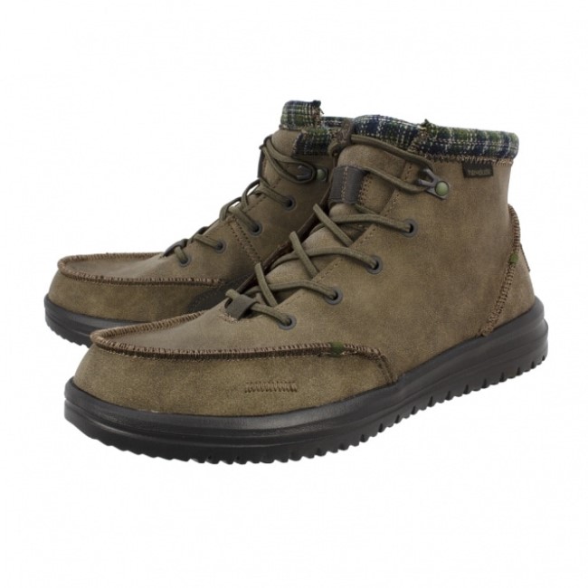 ヘイデュード ブラッドリー リサイクル レザー マホガニー