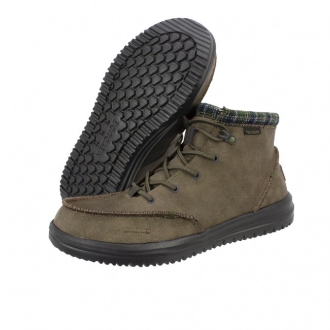 ヘイデュード ブラッドリー リサイクル レザー マホガニー