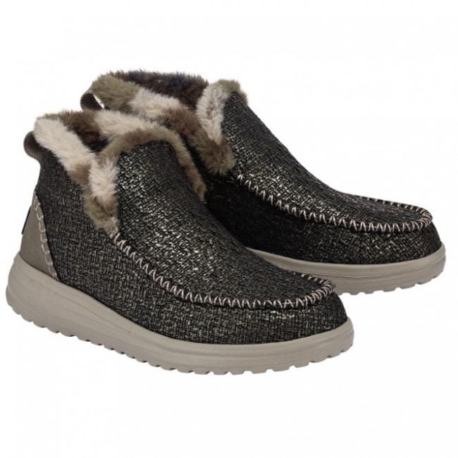 ヘイデュード デニー ウールブレンド グレーズドグリーン