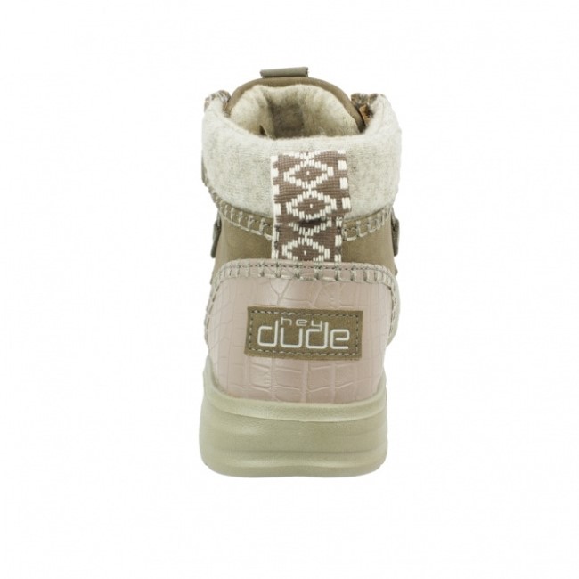 Heydude エロイーズ リサイクルレザー ブラウン