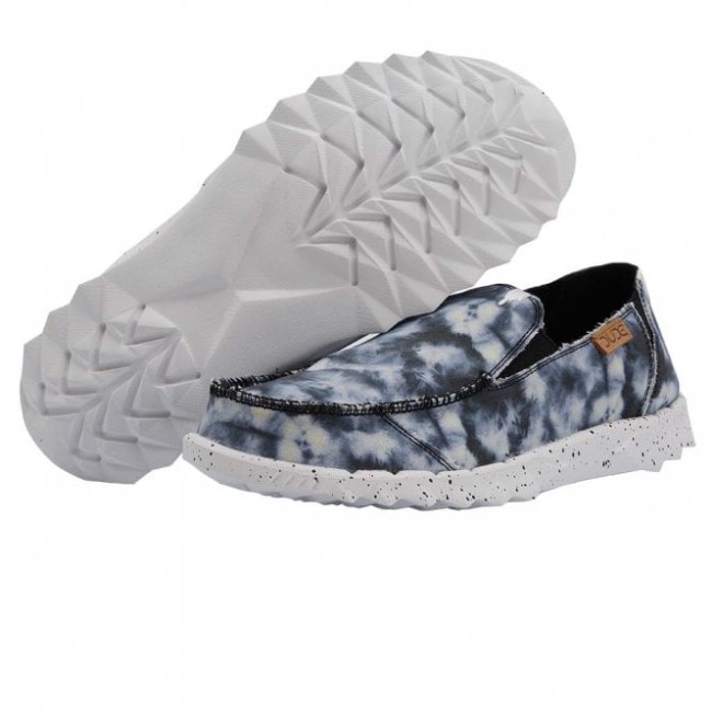 Heydude Farty プリント キャンバス タイダイ ブラック