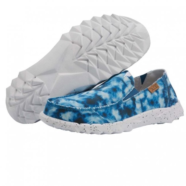 Heydude Farty プリント キャンバス タイダイ ブルー