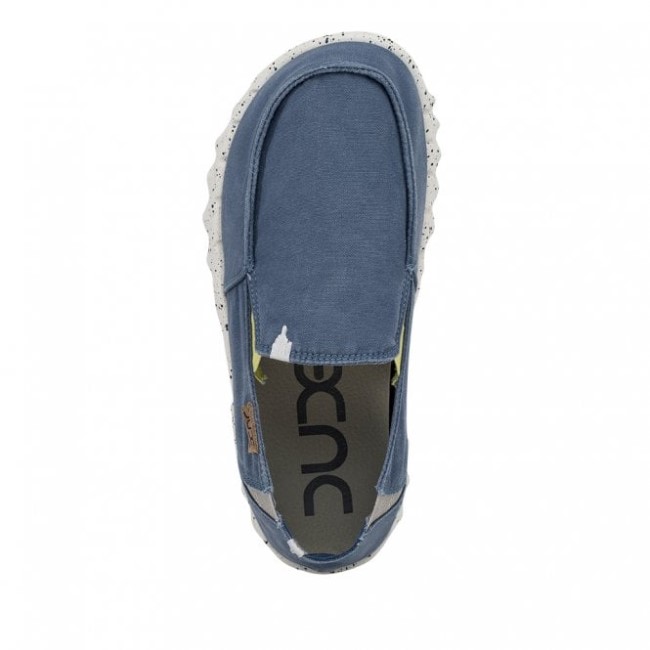 Heydude Farty ウォッシュド キャンバス ブルーストーン