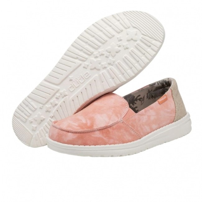 Heydude レナ タイダイ ピーチ