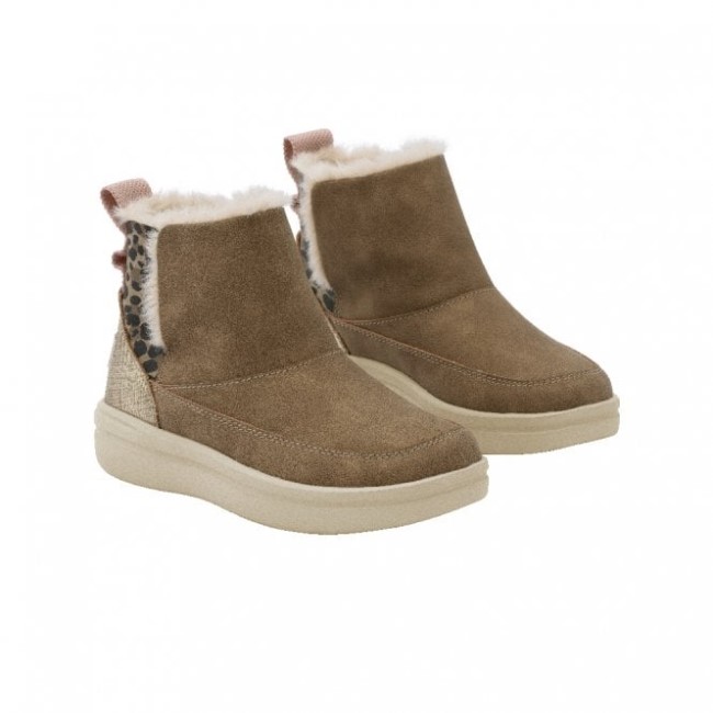 Heydude メルユース ウールブレンド チェスナット