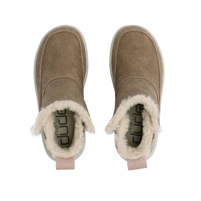 Heydude メルユース ウールブレンド チェスナット