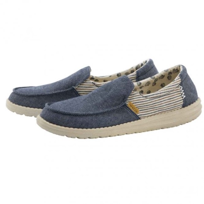 Heydude ミスティ バルバドス キャンバス ブルー