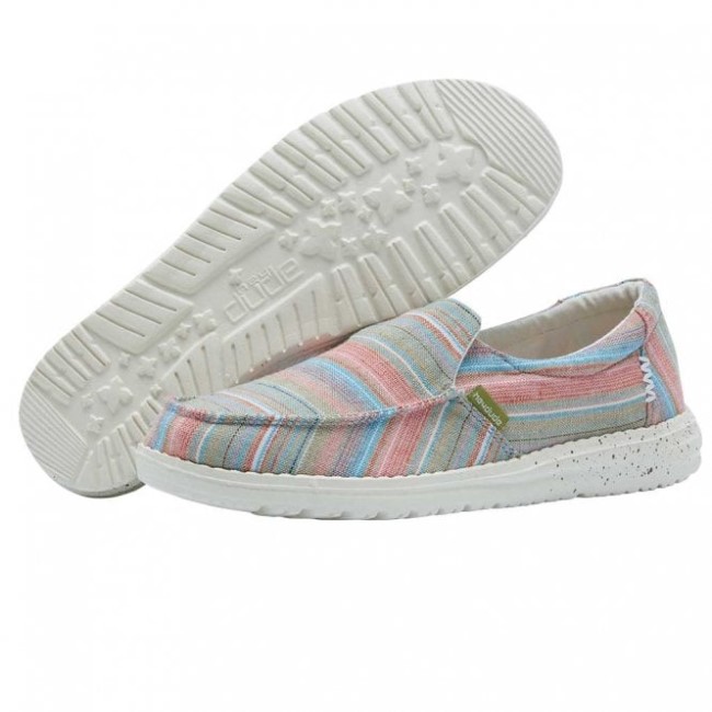 Heydude ミスティ シャンブレー ストライプ 草