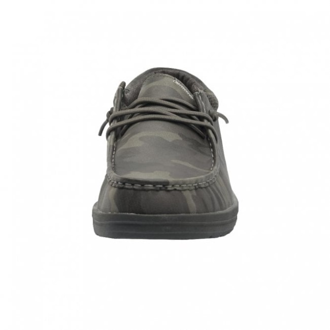 Heydude ポール リサイクル レザー アーティック カモ