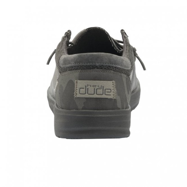 Heydude ポール リサイクル レザー アーティック カモ