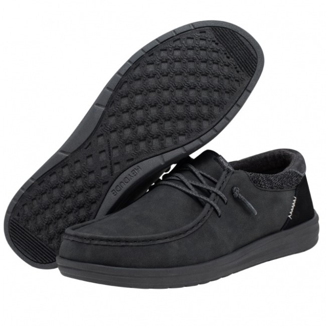 Heydude ポール リサイクル レザー チャコール