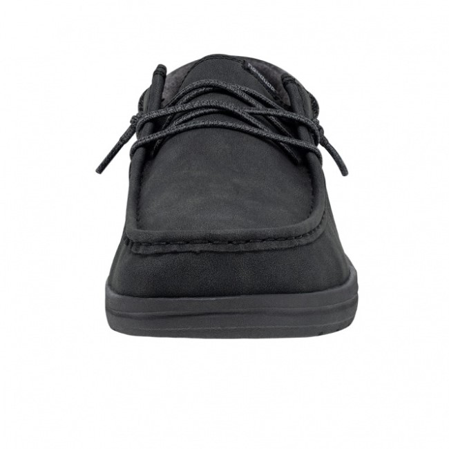 Heydude ポール リサイクル レザー チャコール