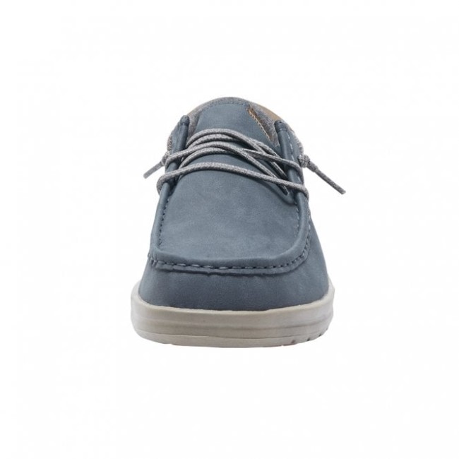 Heydude ポール リサイクル レザー ディープ ブルー