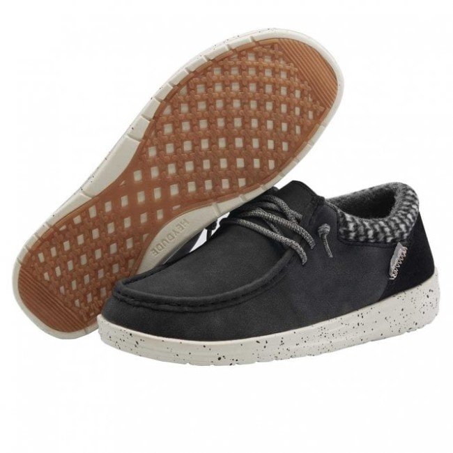 Heydude ポリー リサイクル レザー ブラック