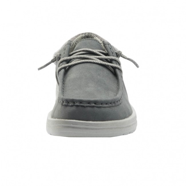 Heydude Polly リサイクル レザー ディープ ブルー