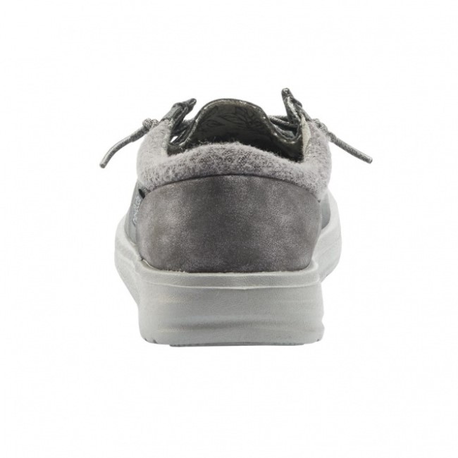 Heydude Polly リサイクル レザー ディープ ブルー