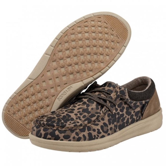 ヘイデュード ポリー リサイクルレザー ヒョウナット