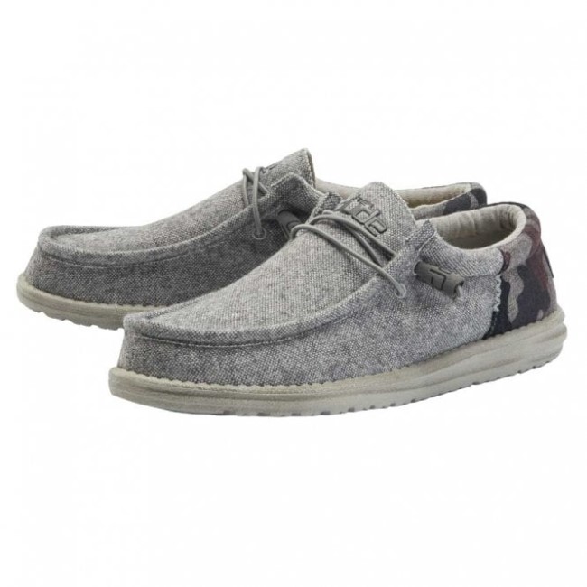 Heydude ウォーリー ファンク ウール グレー