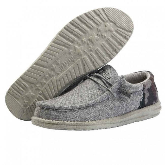 Heydude ウォーリー ファンク ウール グレー