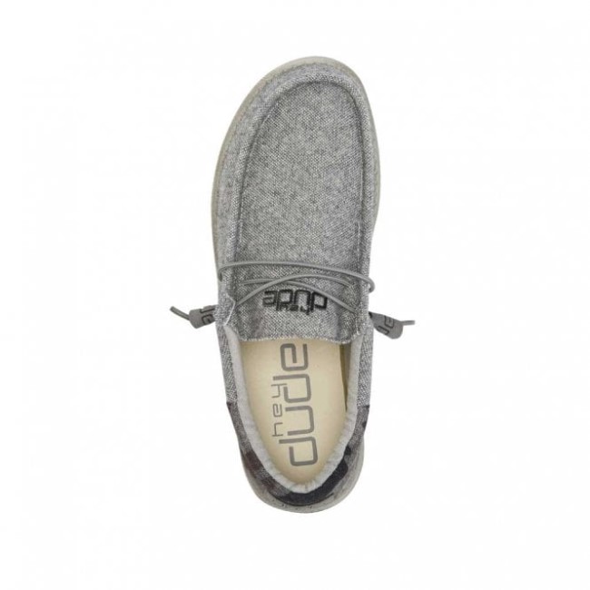 Heydude ウォーリー ファンク ウール グレー