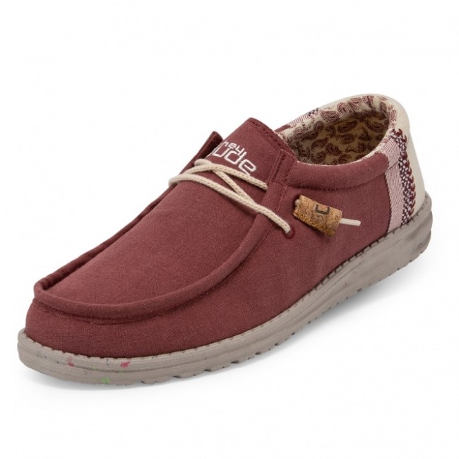 ヘイデュード ウォーリー ナチュラル リネン レンガ