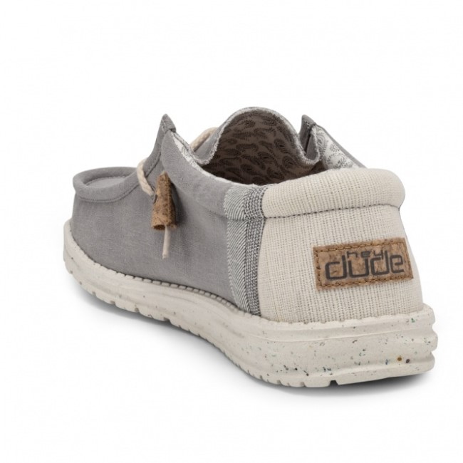 ヘイデュード ウォーリー ナチュラル リネン グレー