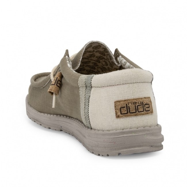 ヘイデュード ウォーリー ナチュラル リネン セージ モウ