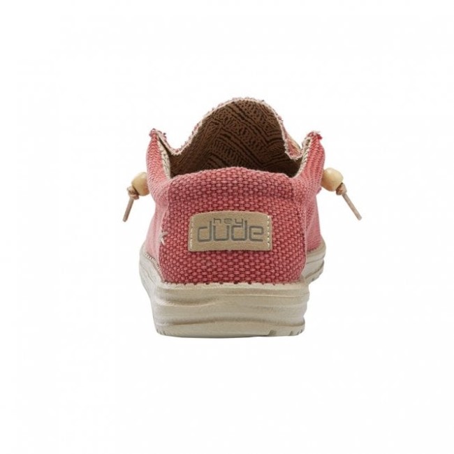 ヘイデュード ウォーリー ナチュラル ポンペイレッド