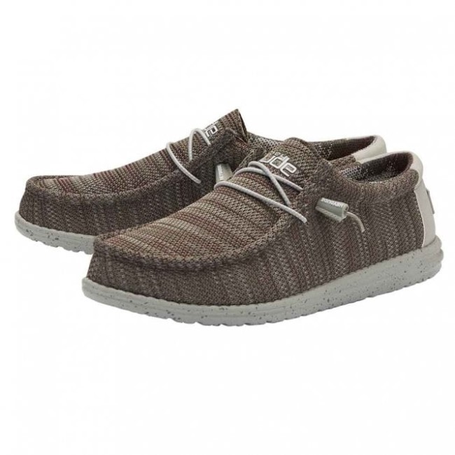 ヘイデュード ウォーリー ソックス 2 スレート バーガンディ