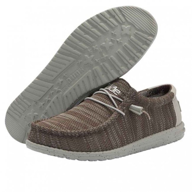 ヘイデュード ウォーリー ソックス 2 スレート バーガンディ