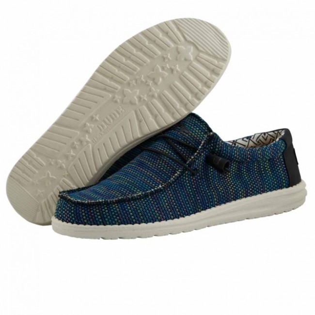 Heydude ウォーリー ソックス ブルー グリーン