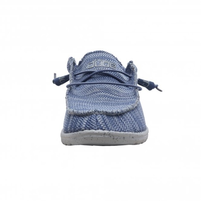 Heydude ウォーリー ソックス ブルー グレー