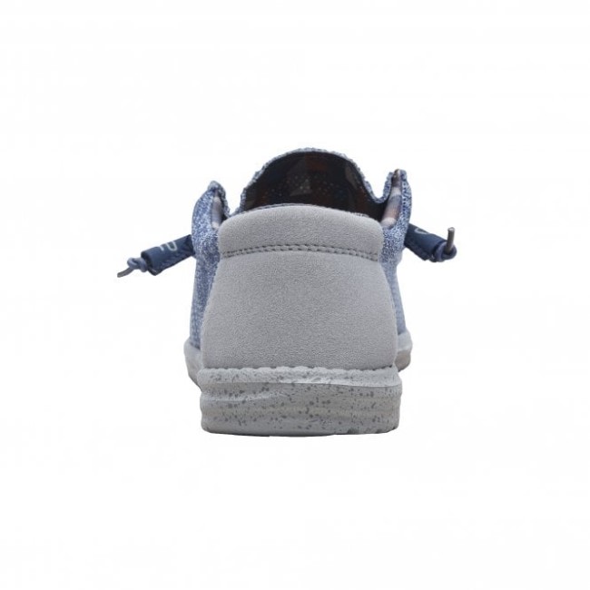 Heydude ウォーリー ソックス ブルー グレー