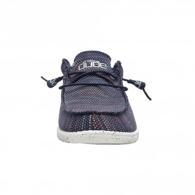 Heydude ウォーリー ソックス ブルー オレンジ