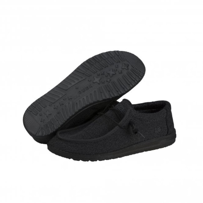 Heydude ウォーリー ソックス マイクロ トータル ブラック