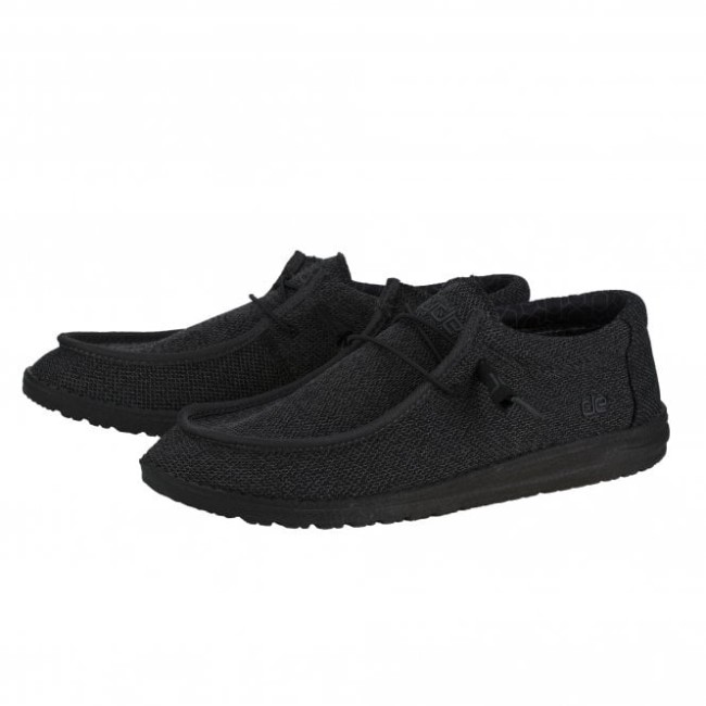 Heydude ウォーリー ソックス マイクロ トータル ブラック