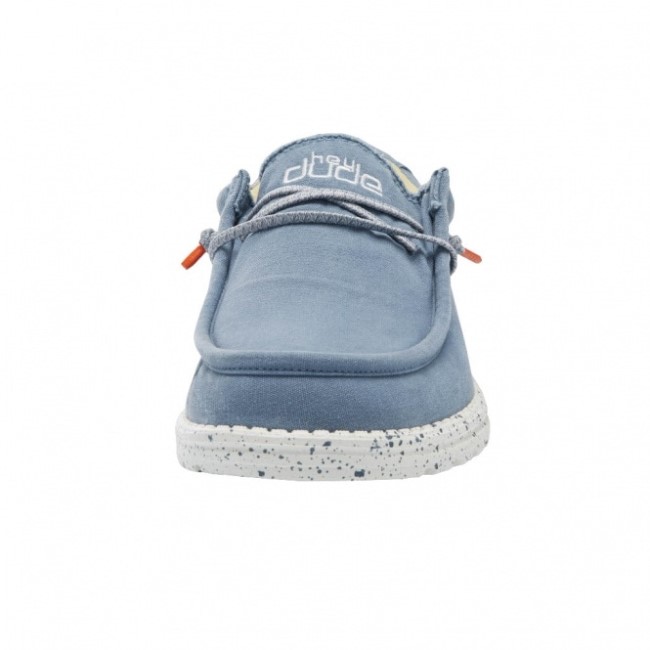 ヘイデュード ウォリー ウォッシュド キャンバス ブルーストーン イエロー