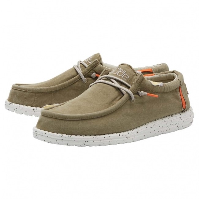 ヘイデュード ウォーリー ウォッシュド キャンバス カラマタ