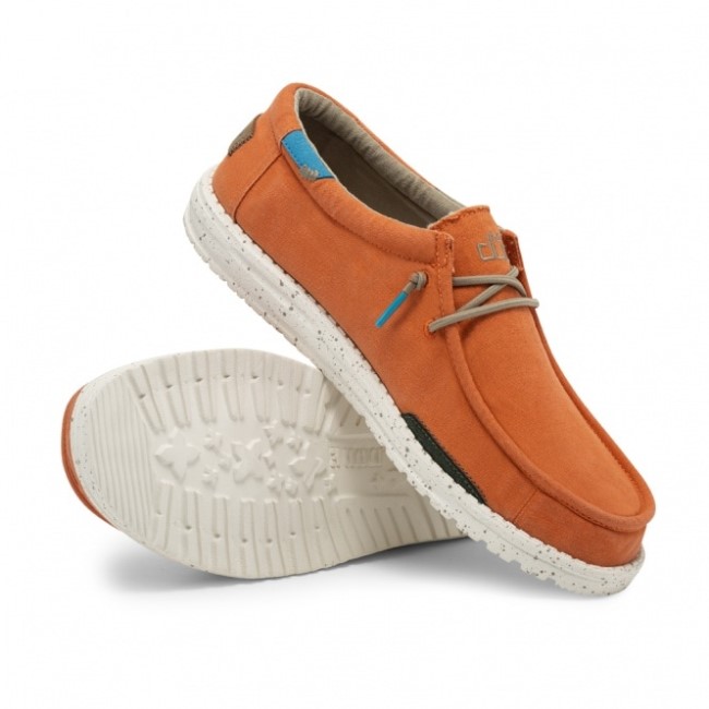 ヘイデュード ウォリー ウォッシュド キャンバス タンジェリン