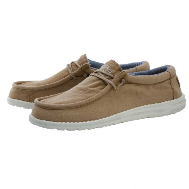 ヘイデュード ウォリー ウォッシュド キャンバス タバコ