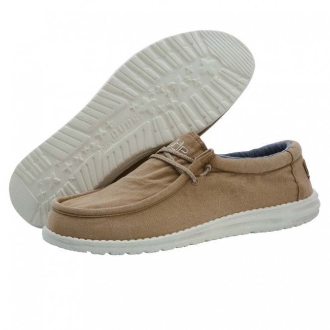 ヘイデュード ウォリー ウォッシュド キャンバス タバコ