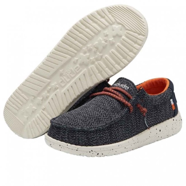 Heydude ウォーリー ユース ソックス オーシャン ブルー