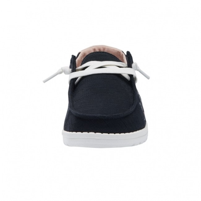 Heydude ウェンディ シャンブレー 落書き 黒