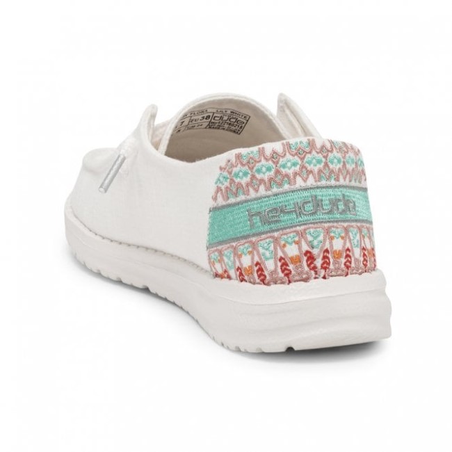 Heydude ウェンディ シャンブレー リリー ホワイト