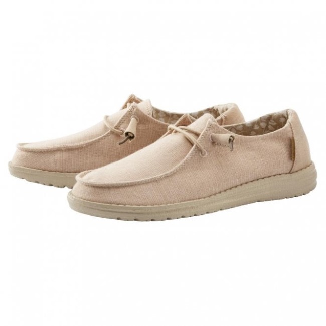 Heydude ウェンディ シャンブレー ピーチ