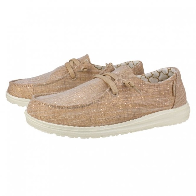 Heydude ウェンディ シャンブレー ローズ ゴールド スパークル