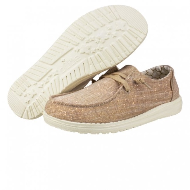 Heydude ウェンディ シャンブレー ローズ ゴールド スパークル